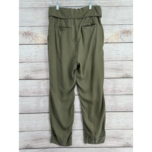 Cartonnier Anthropologie Pleated Pants Women's Size 8 Green - Picture 2 of 12